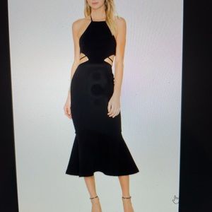 Cinq a sept cyra cutout halter dress